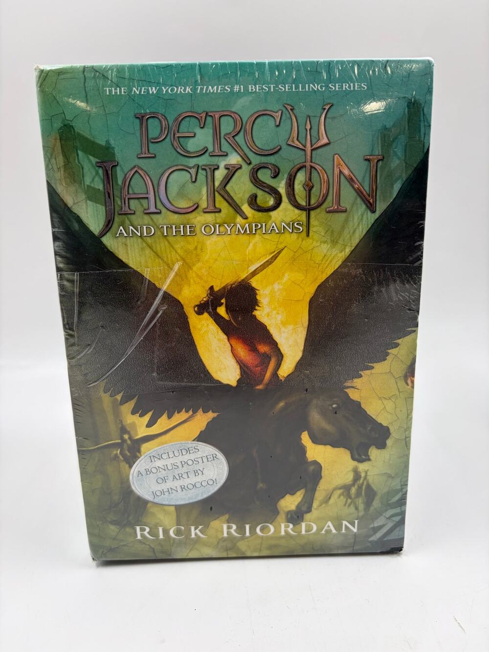 NEW Percy Jackson and the Olympians 5 Book Paperback Boxed Set with Bonus Poster